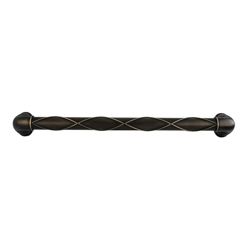 Amerock BP55425RB Lattice Cabinet Appliance Pull For Kitchen And Bathroom Hardware 12 Center to Center Roman Bronze