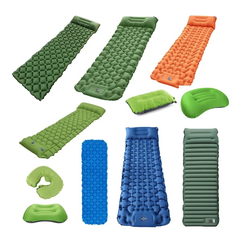 2024 New Camping Inflatable Sleeping Mats Pad