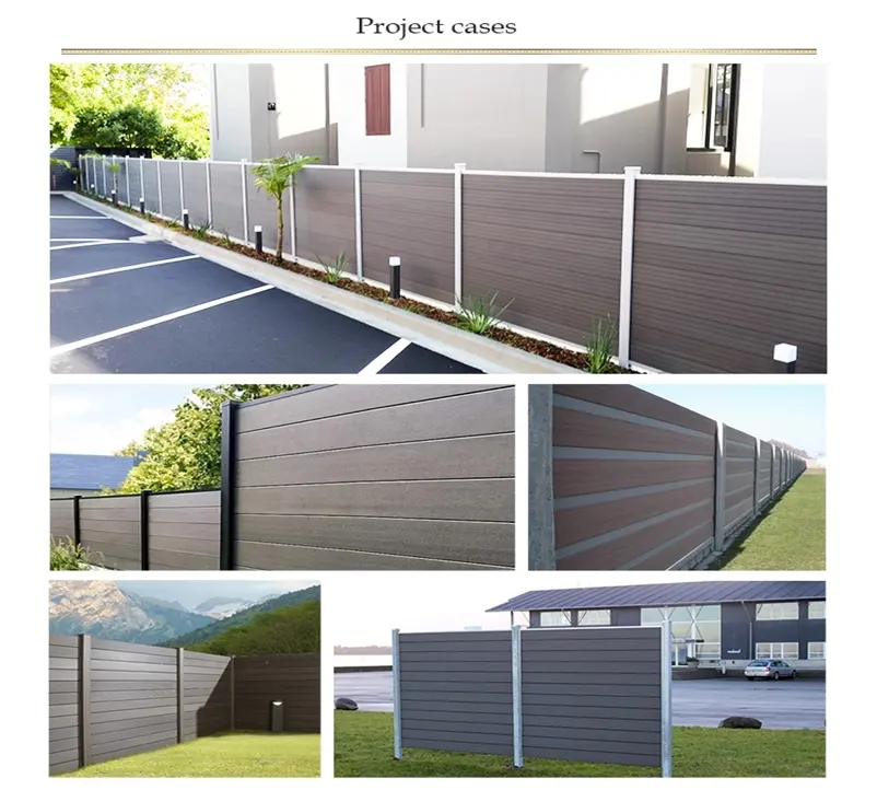 Factory Directly Supply Wpc Wood Garden Panel Anti Climb Security fence for villa With CE And ISO9001 Certificates