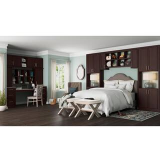 Hampton Bay Shaker 91.5 in. W x 2.5 in. H Crown Molding in Java KAMC4-JM