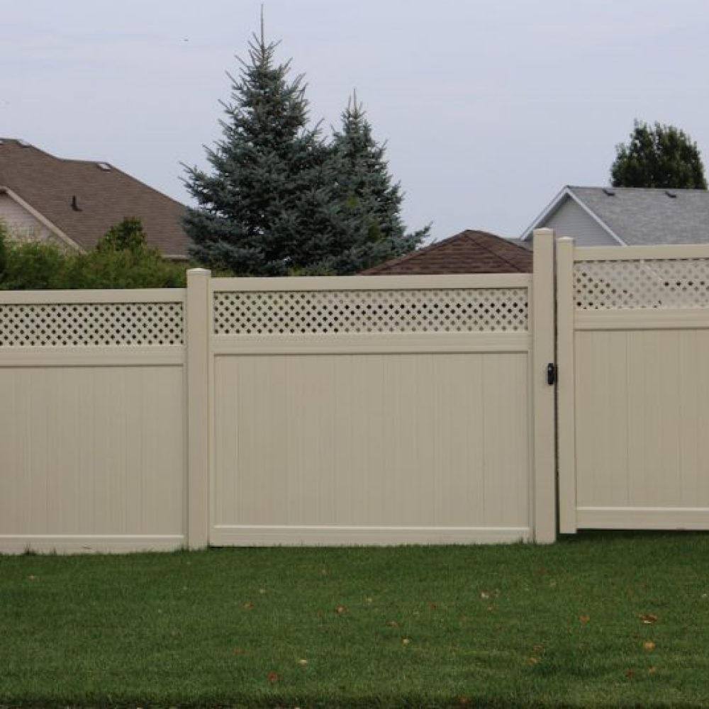 Fence Armor 4 in. L x 4 in. W x 14 ft. H Almond Fence Post Guard for Wood or Vinyl FA4x4VBGMB