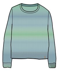 Fika Recycled Knitted Jumper - Sea Blue Dip