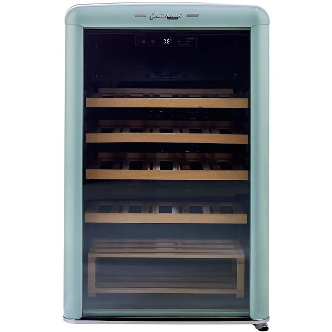 Unique Appliances 28-Bottle Classic Retro Wine Cooler with Single Zone UGP-125CR WF T