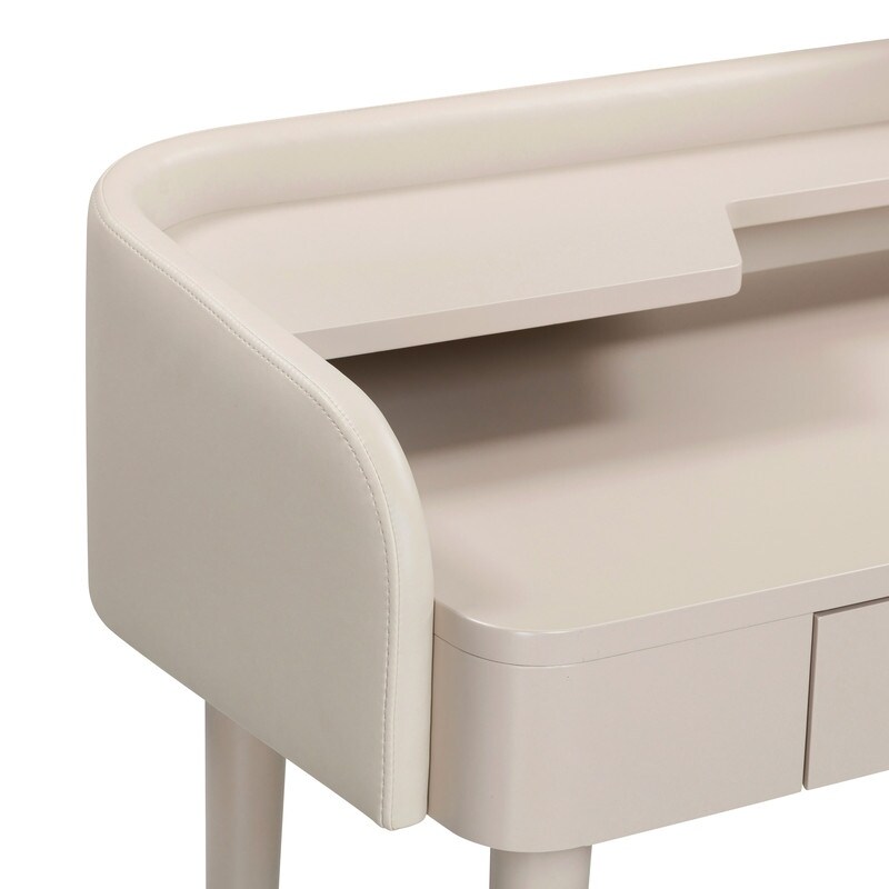 Penelope Vegan Leather Wrapped Vanity Desk