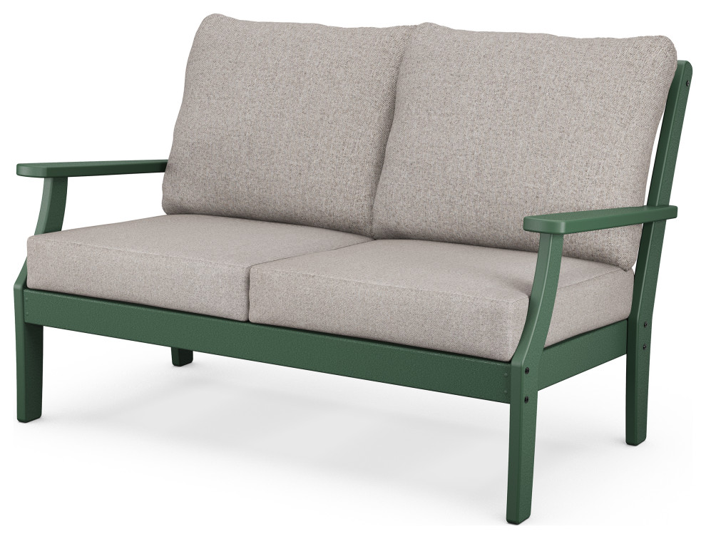 Trex Outdoor Yacht Club Deep Seating Loveseat   Contemporary   Outdoor Loveseats   by POLYWOOD  Houzz