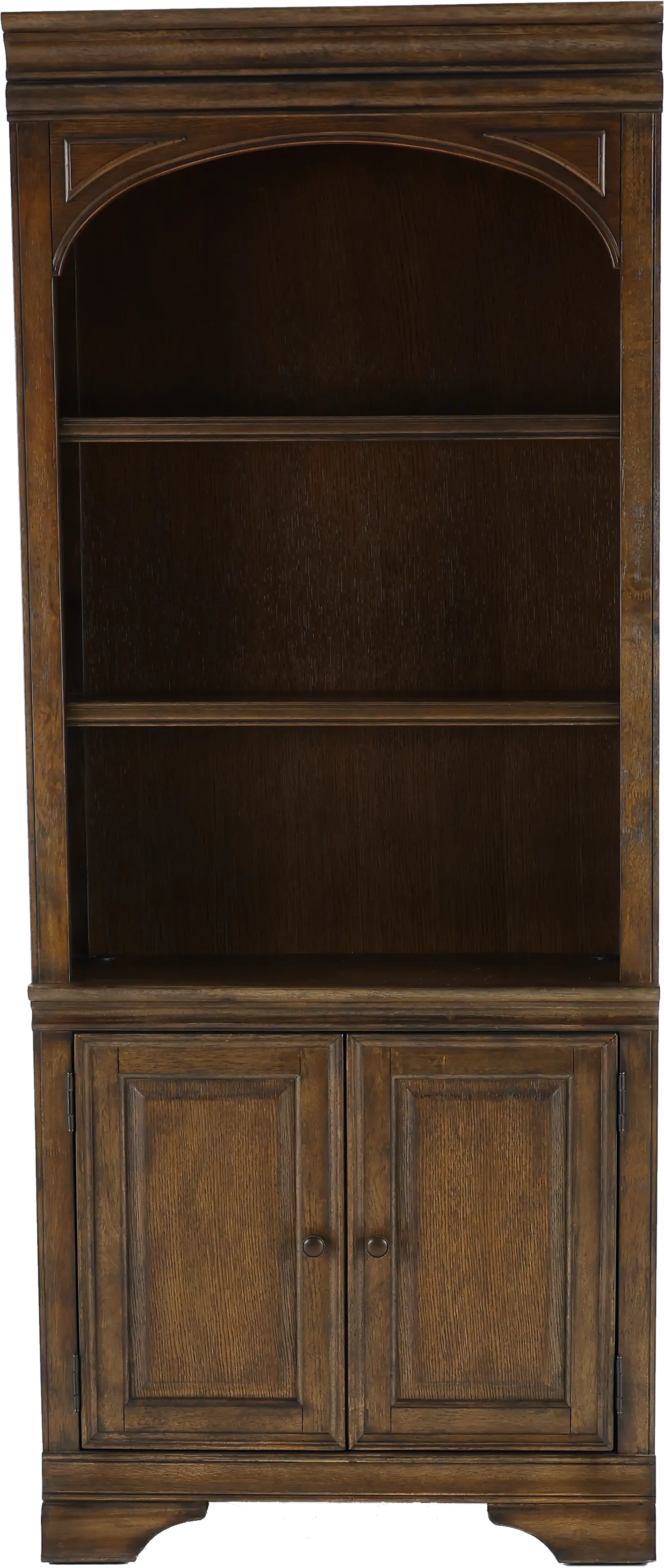 Arcadia Chestnut Brown Bookshelf with Doors