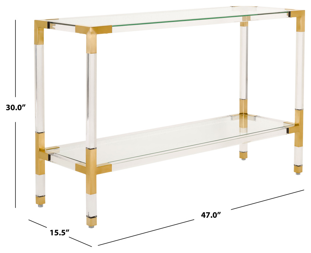 Safavieh Couture Arverne Acryilc Console   Contemporary   Console Tables   by Safavieh  Houzz