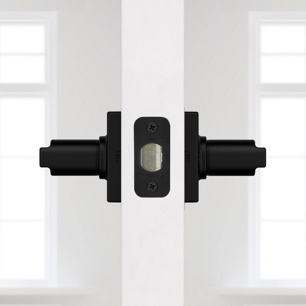 Kwikset Casey Matte Black HallCloset Passage Door Lever Featuring Microban 200CSLSQT5146AL