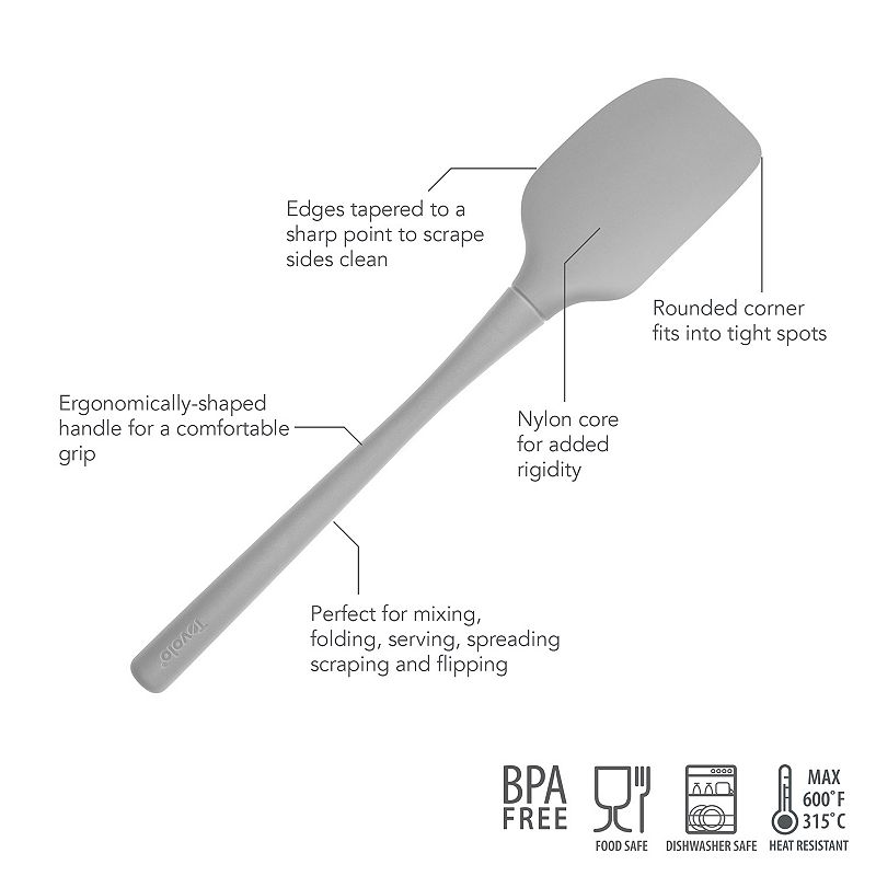 Tovolo Flex-Core All Silicone Spatula Turner Tool