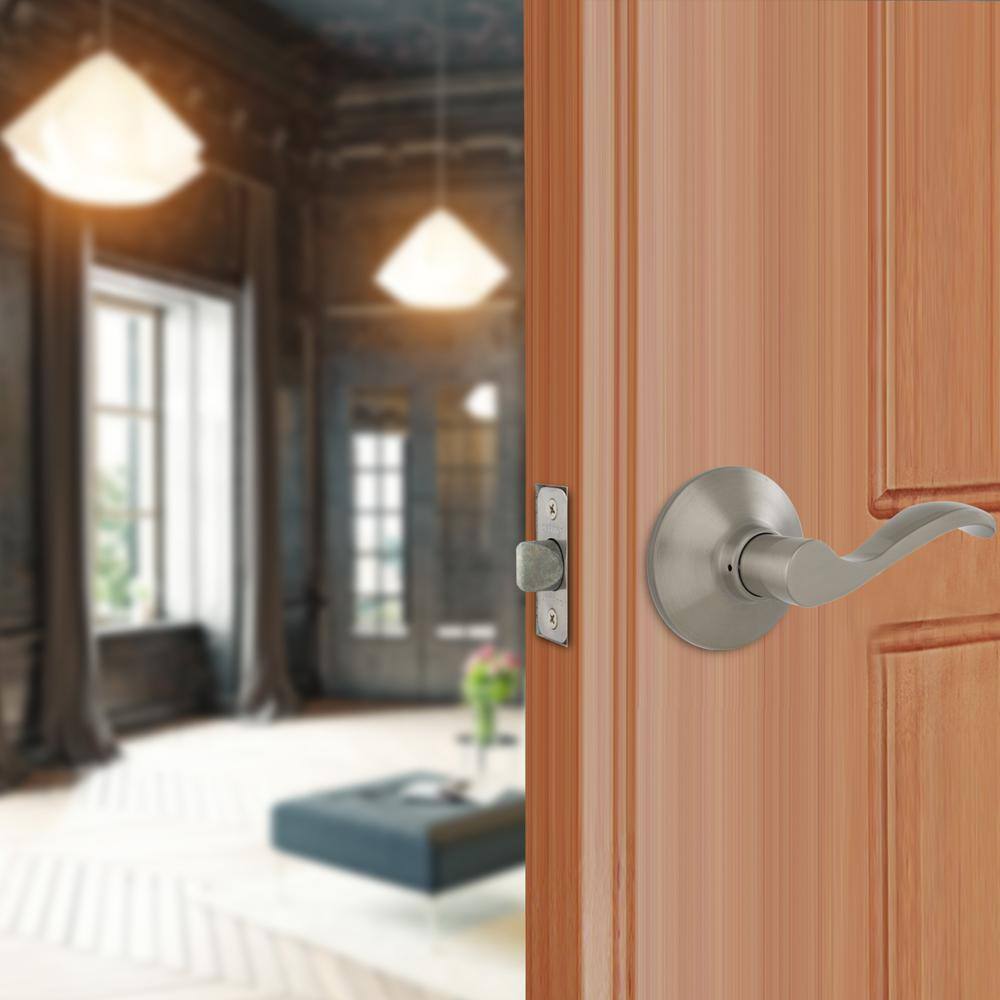 Defiant Naples Satin Nickel Hall and Closet Passage Door Handle LYEX203B