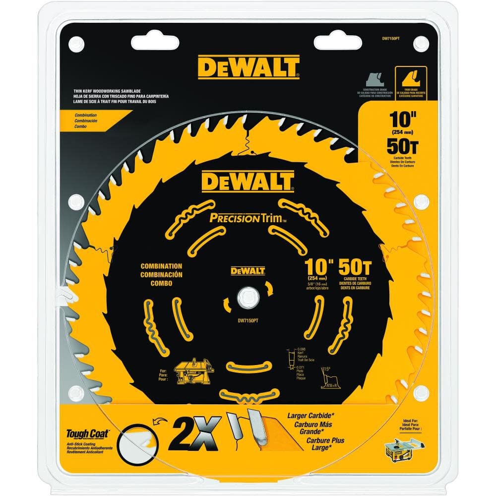 DEWALT 10-in 50T Combination Saw Blade DW7150PT from DEWALT