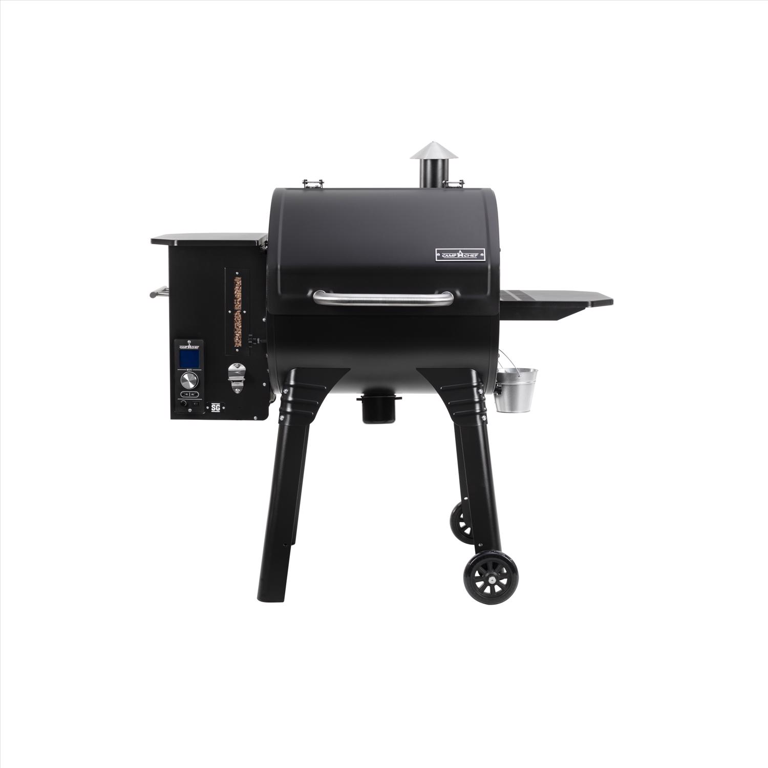 Camp Chef SmokePro Wood Pellet Bluetooth and WiFi Grill and Smoker Black