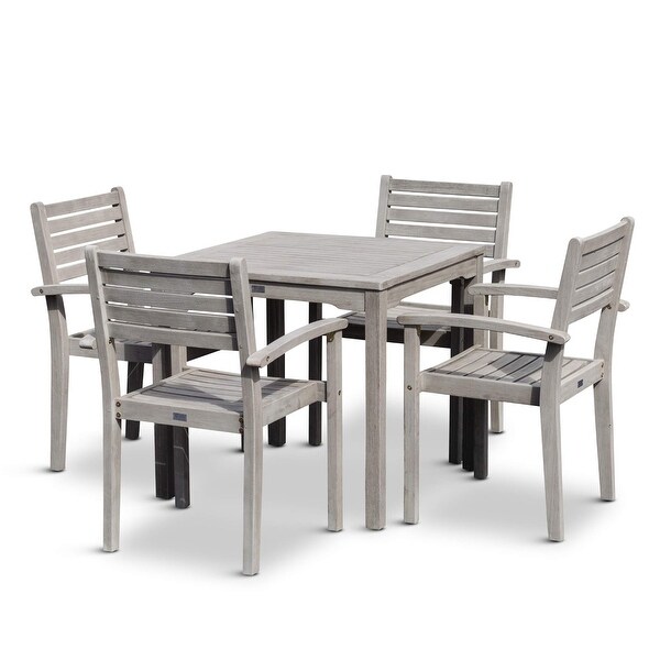 DTY Outdoor Living Leadville 5Piece Eucalyptus Dining Set