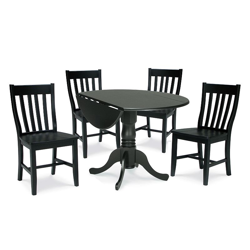 5-pc. Drop-Leaf Dining Table and Chair Set