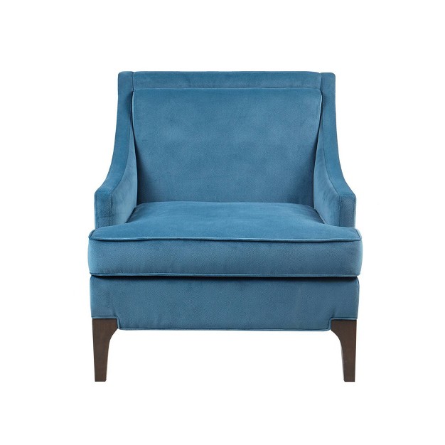 Anna Arm Accent Chair Blue Martha Stewart