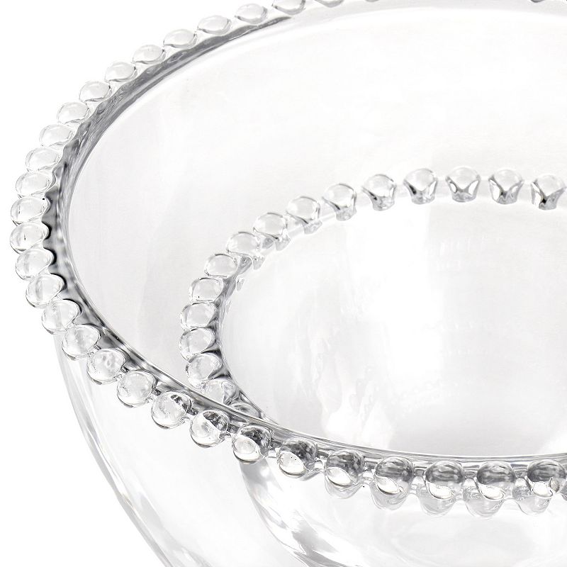 Gibson Home Sereno 2 Piece Glass Serving Bowl Set