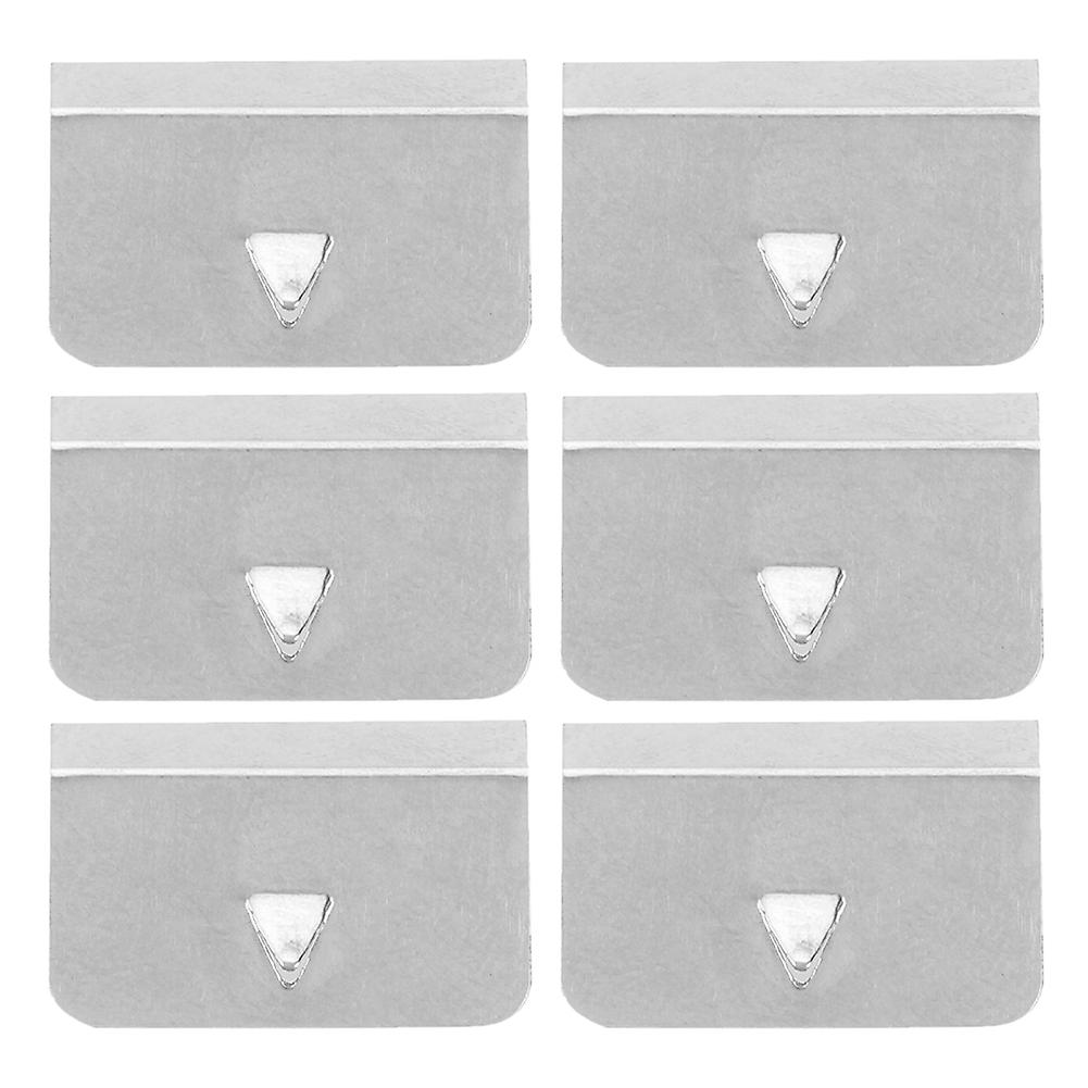 Universal Car Wind Rain Deflector Channel Stainless Steel Fixing Retaining Clips Set (6pcs)