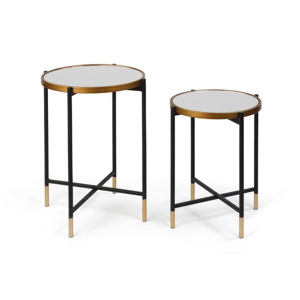 Mirror Side Tables - Set of 2