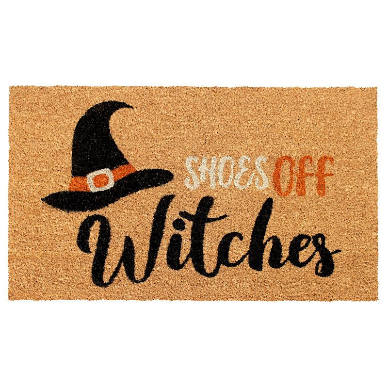 RugSmith Shoes Off Witches Doormat - 18'' x 30''