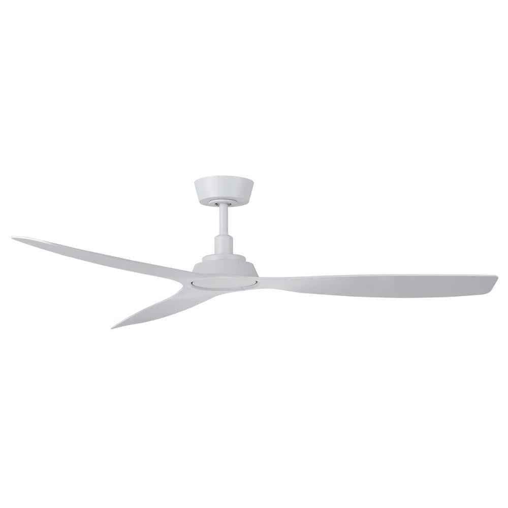 Lucci Air Moto 52 in Indoor White and Matte White Ceiling Fan with Remote Control