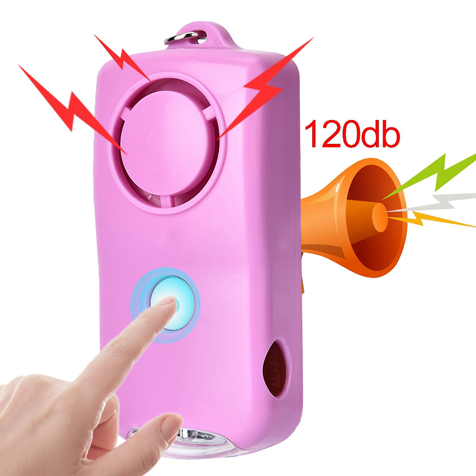 120db Elderly Girl Child Personal Security Alarm Self Defense Alarm Keychain With Led Light