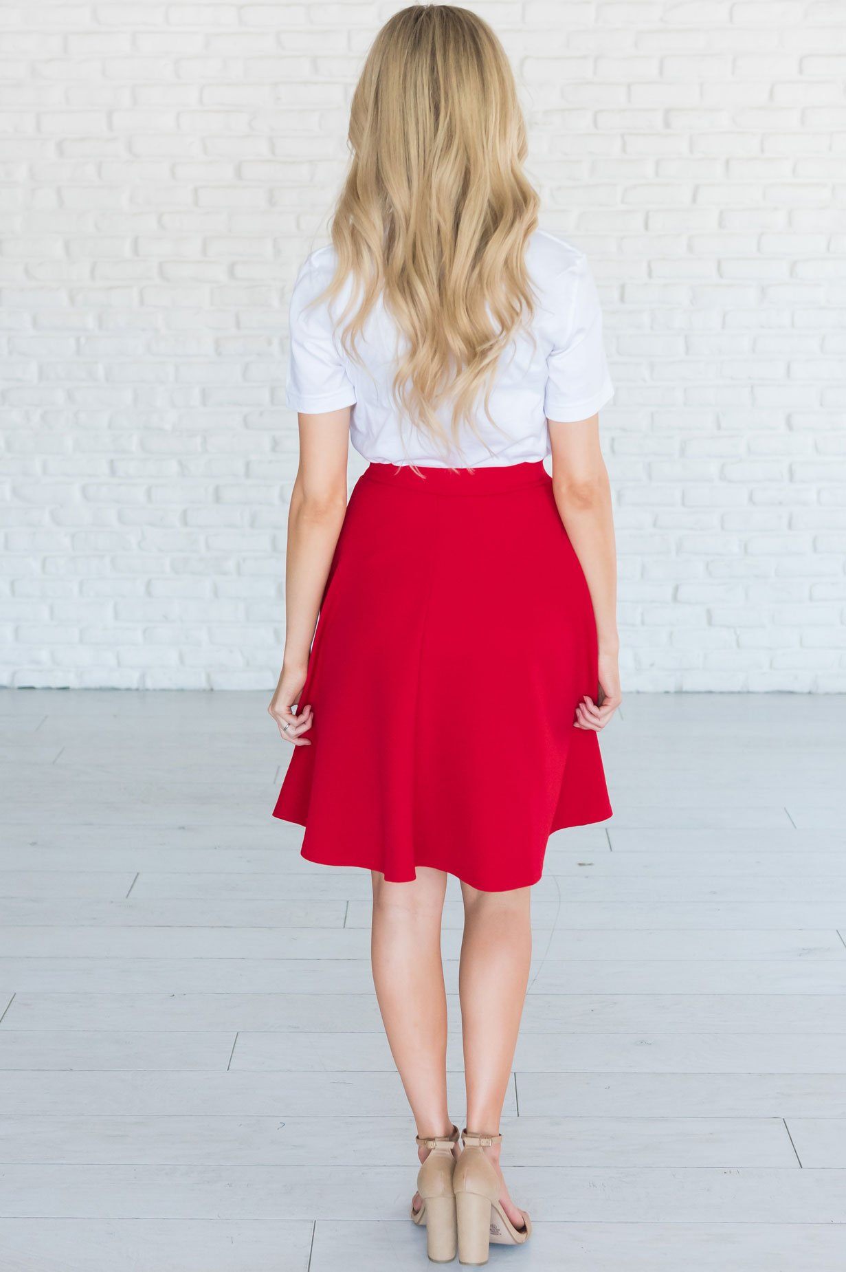 Endless Summer Aline Modest Skirt