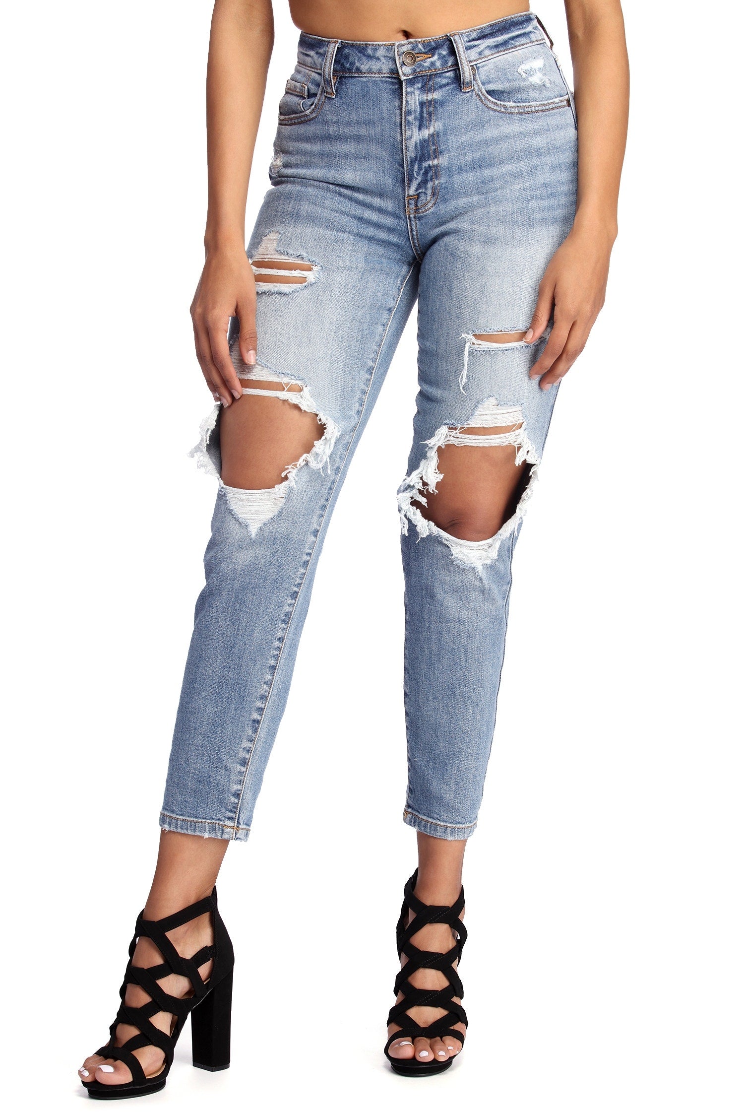 Major Mood Distressed Jeans