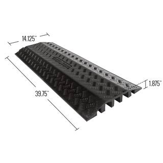 Guardian 3-Channel Drop-Over Cable Protector Ramp for 1.375 in. Dia Cables DH-CR-6