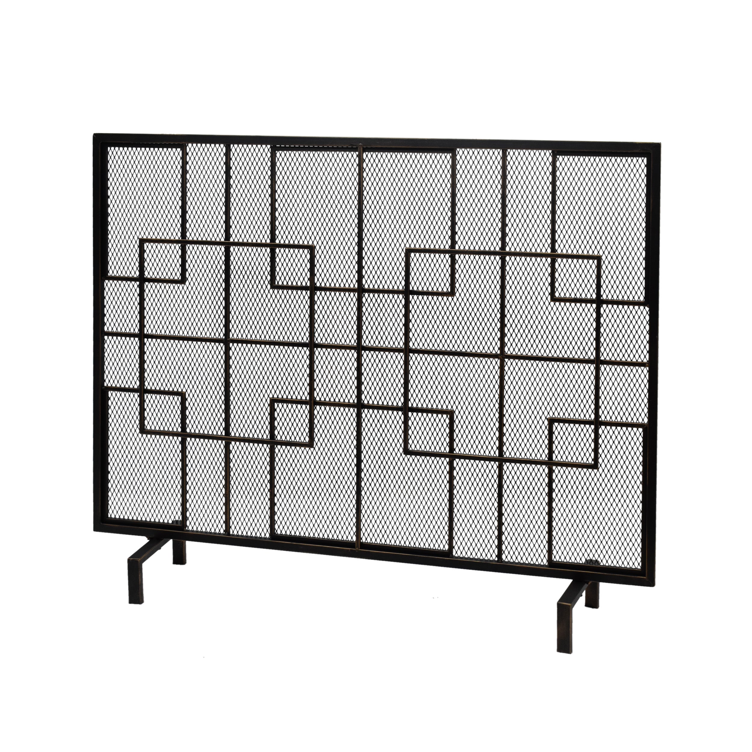 Dorothy Modern Single PanelIron Firescreen