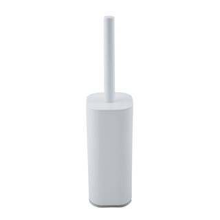 Bath Bliss Acrylic Cylinder Plastic Toilet Brush Set in White 27036-WHITE