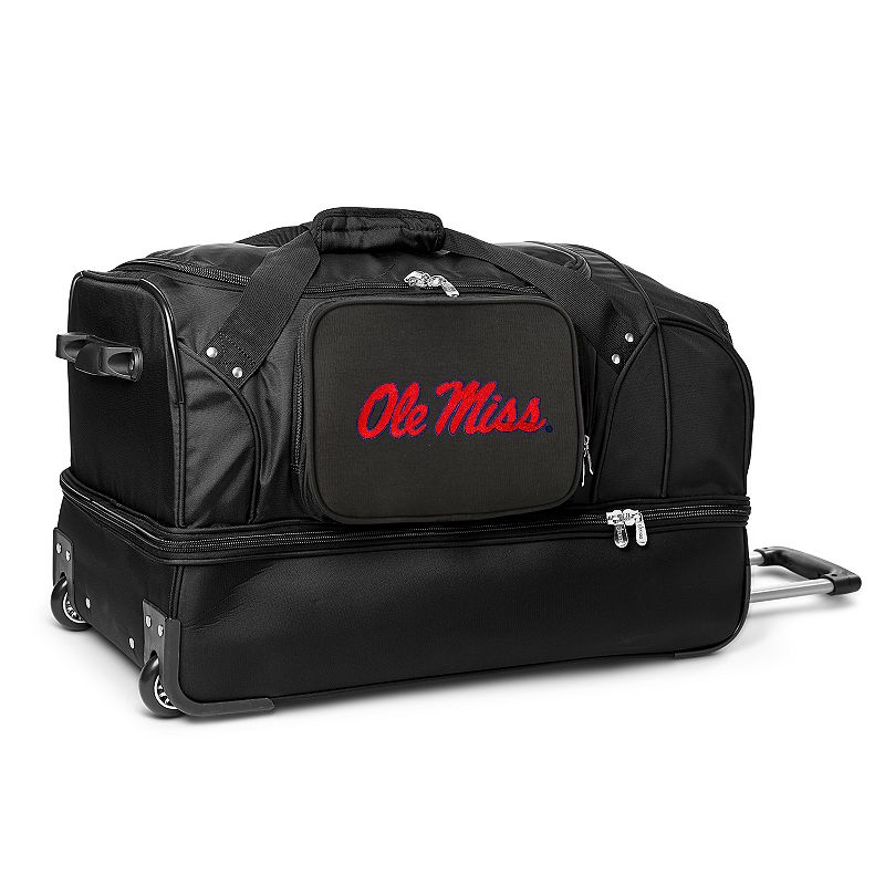 Ole Miss Rebels 27-Inch Wheeled Drop-Bottom Duffle Bag