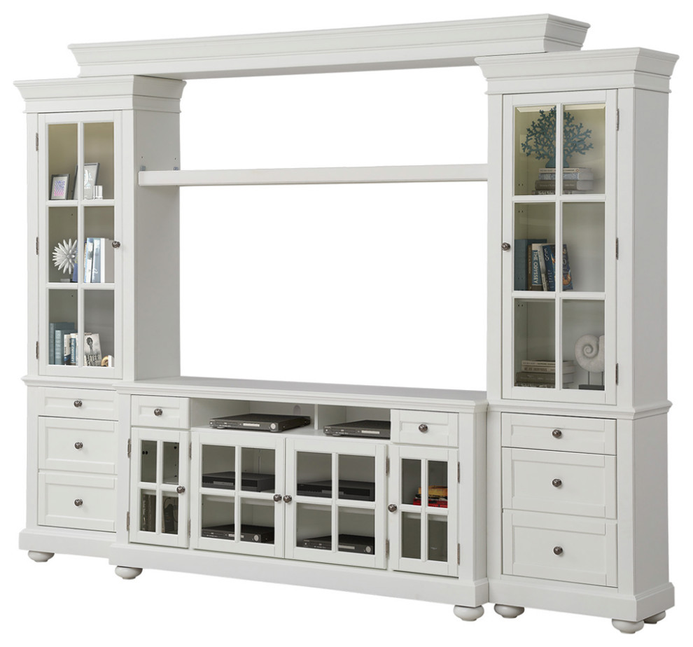 Parker House Cape Cod 4 piece 63 quotEntertainment Wall   Traditional   Entertainment Centers And Tv Stands   by Parker House  Houzz