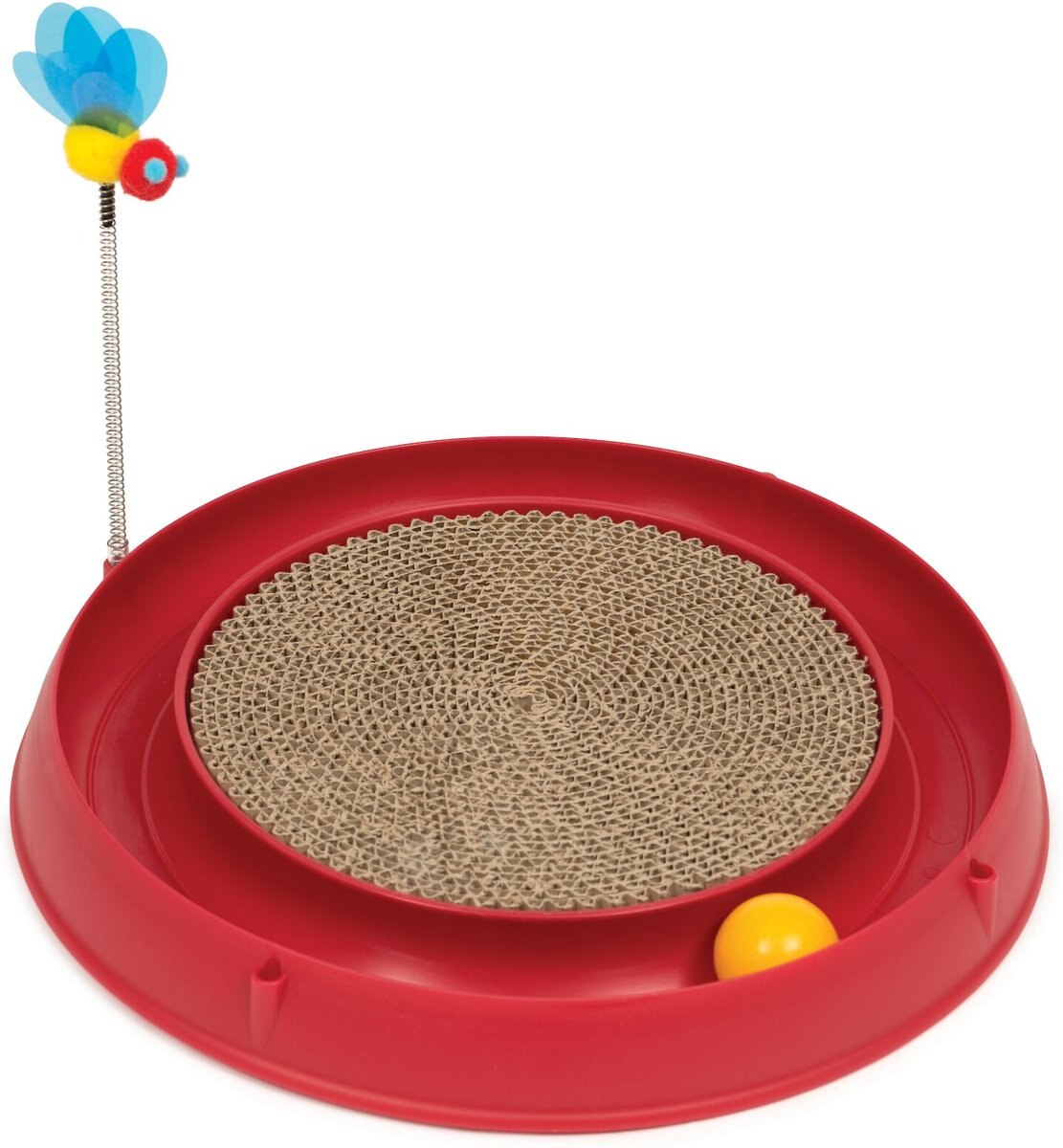 Catit Play Scratch Pad Circuit Ball Cat Toy