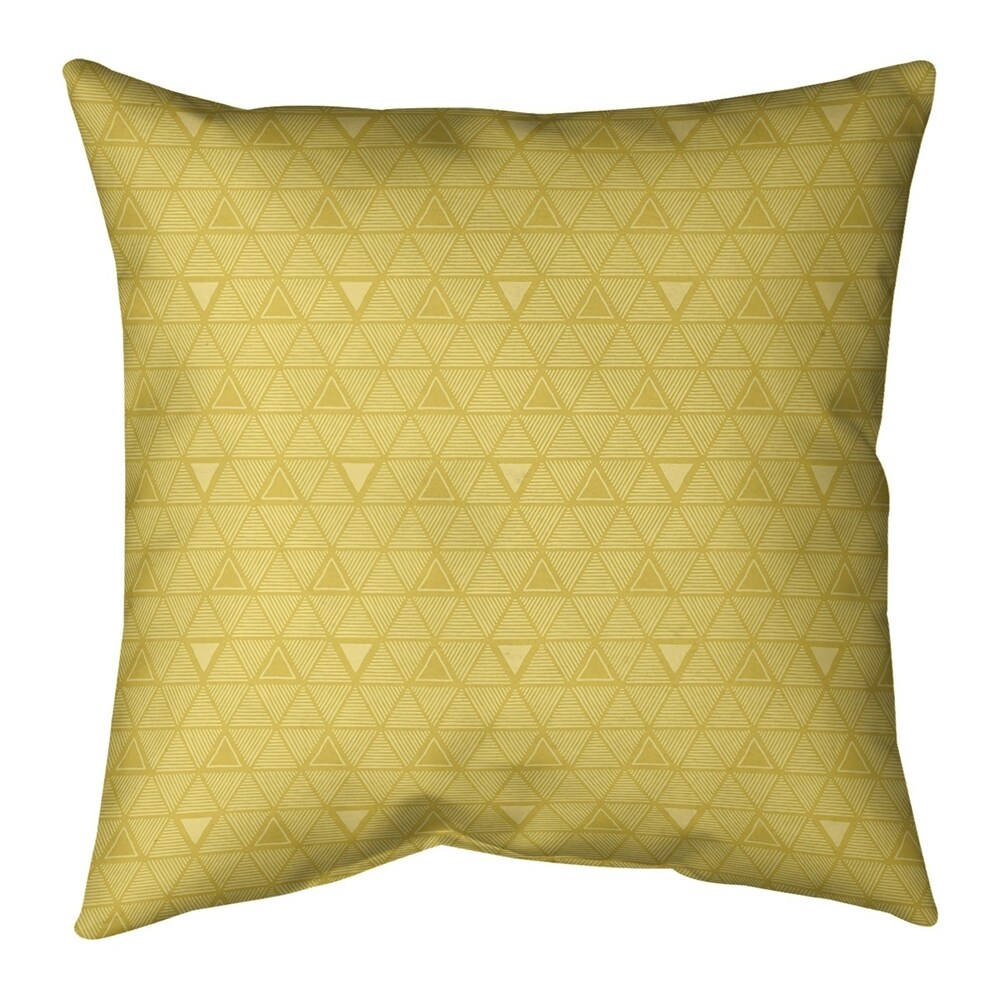 Porch   Den Baldock Warm Monochrome Triangle Pattern Throw Pillow