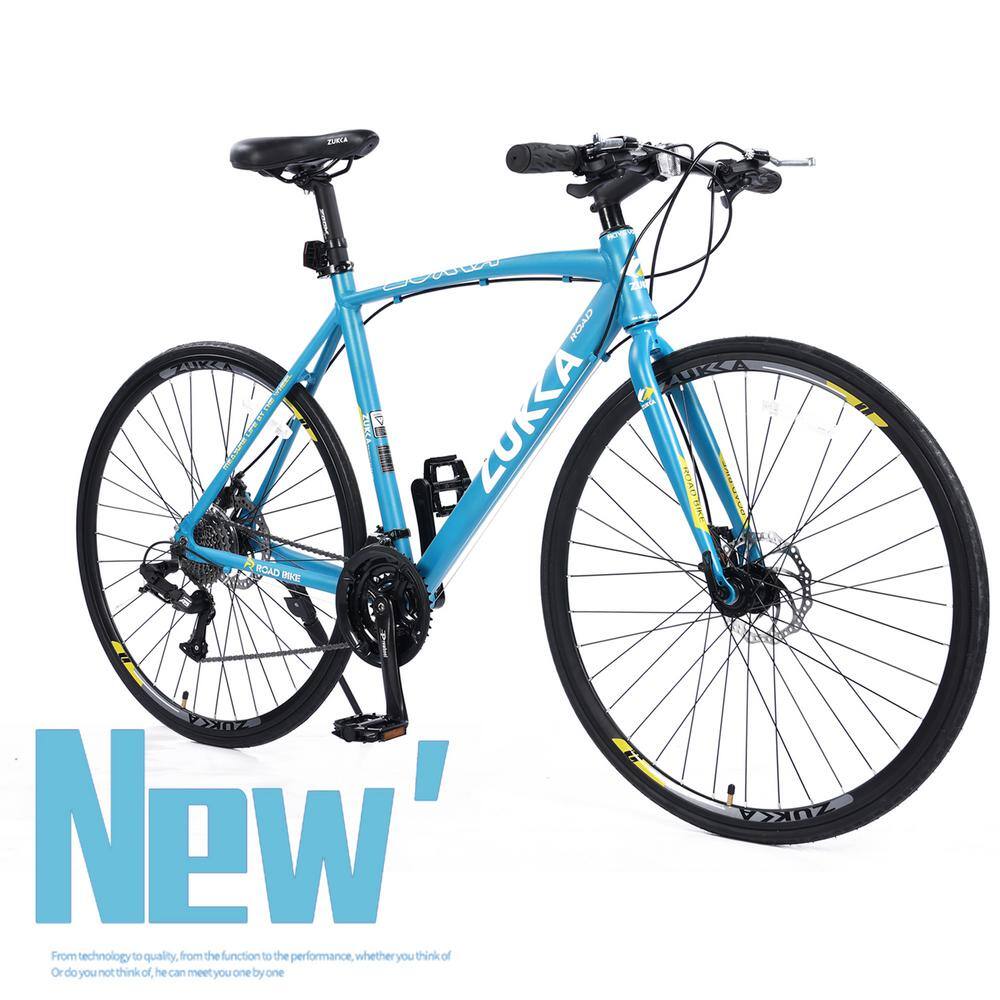 28 in. 700C Road Bike Aluminium with 27 Speed Disc Brake for Adult and Teenagers in Blue CX421MB-BE