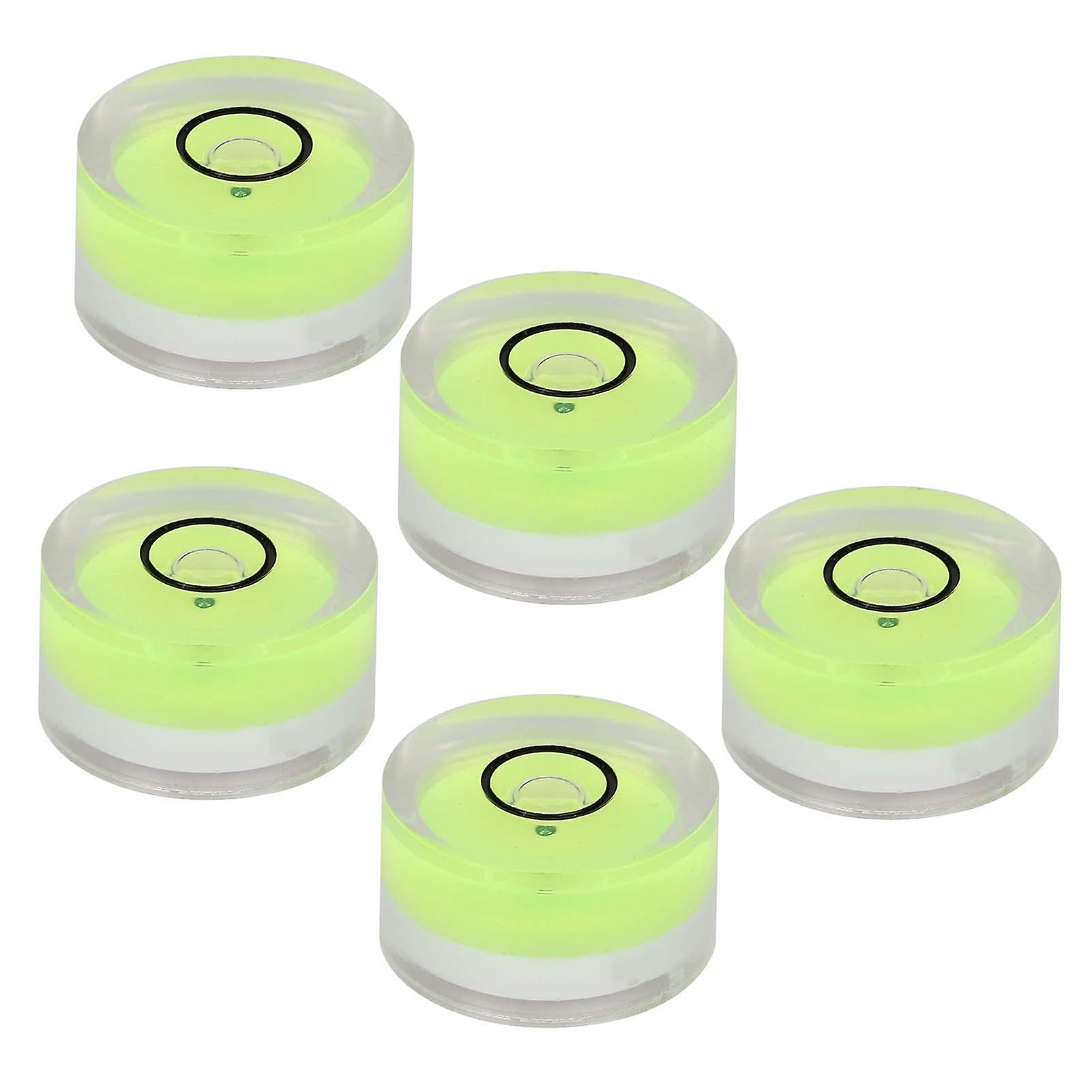 5pcs 15mm Diameter Measuring Tool Mini Round Level Bubble For Balance Scale