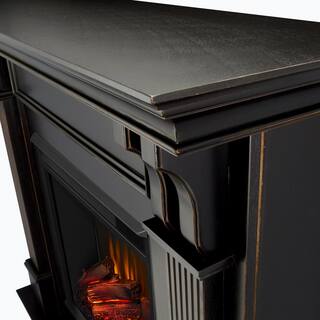 Real Flame Ashley 48 in. Electric Fireplace in Blackwash 7100E-BW