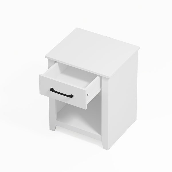 Gretta 1-Drawer Nightstand (23 in. H x 18.7 in. W x 15.7 in. D) (Set of 2) - - 37362397