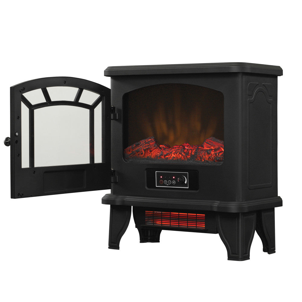 Duraflame® Infrared Quartz Electric Fireplace Stove Heater, Black