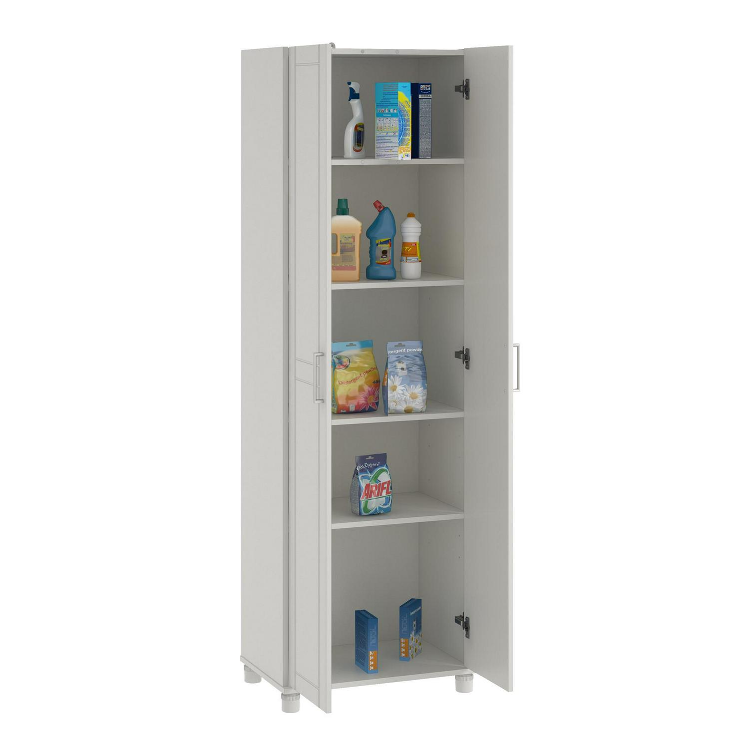 Systembuild Evolution Callahan 24  Utility Storage Cabinet White  Crowdfused