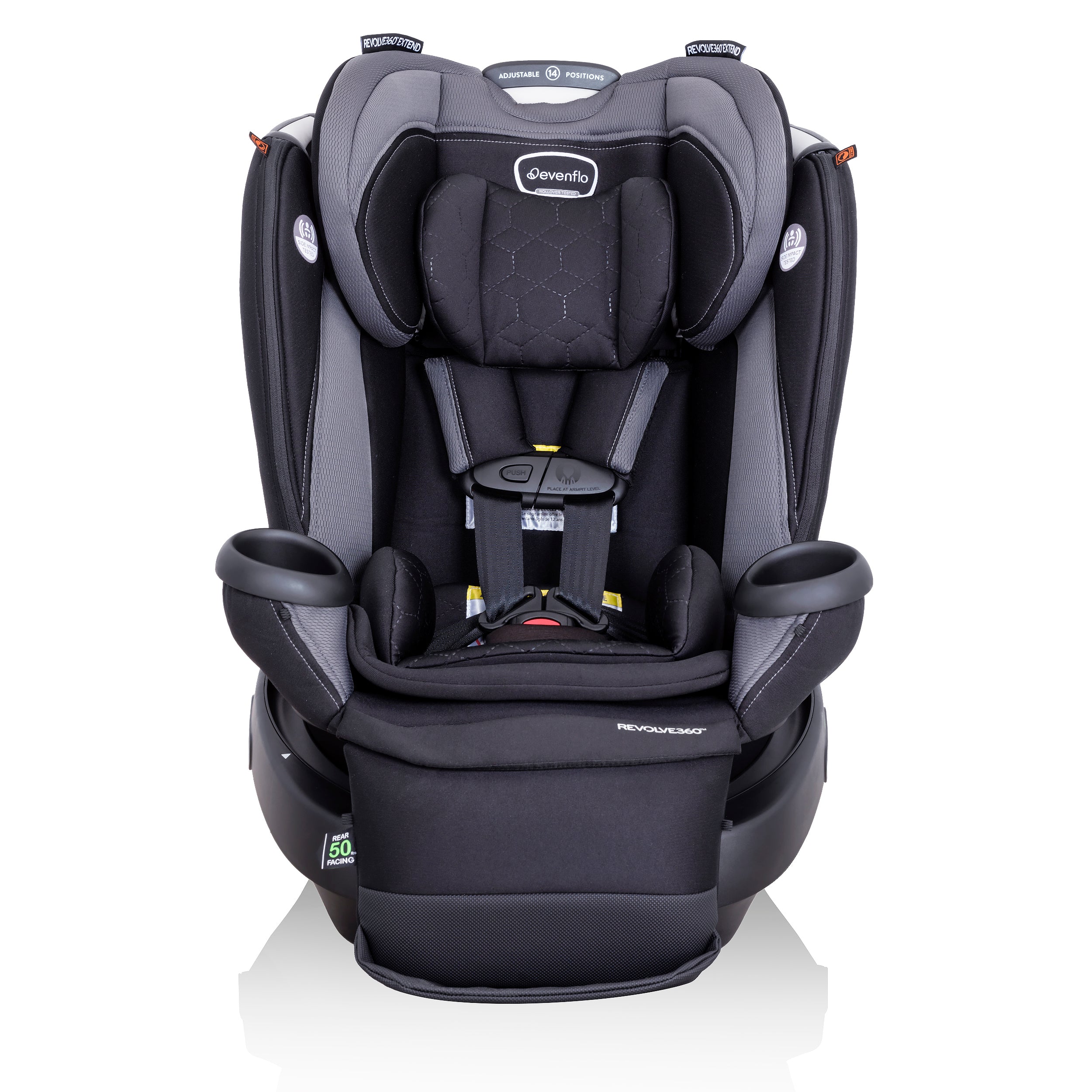 Revolve360 Extend Rotational All-in-One Convertible Car Seat with Quick Clean Cover