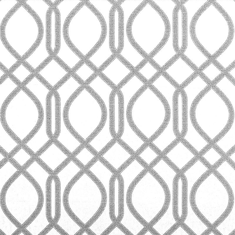 Sun Zero Detour Modern Trellis 100% Blackout Cordless Roman Shade 64 Length