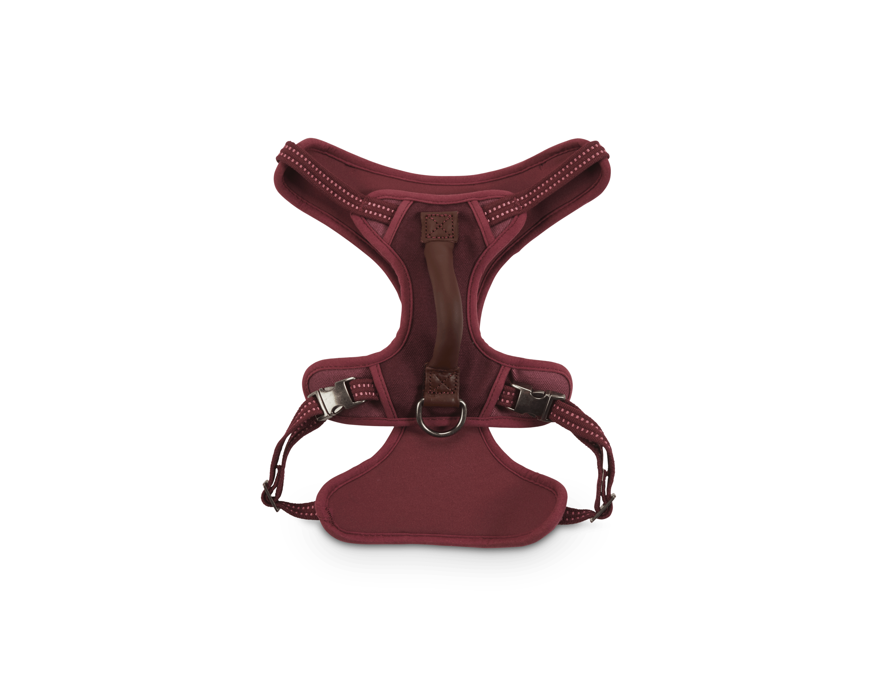 Reddy Burgundy Canvas Dog Harness， Medium