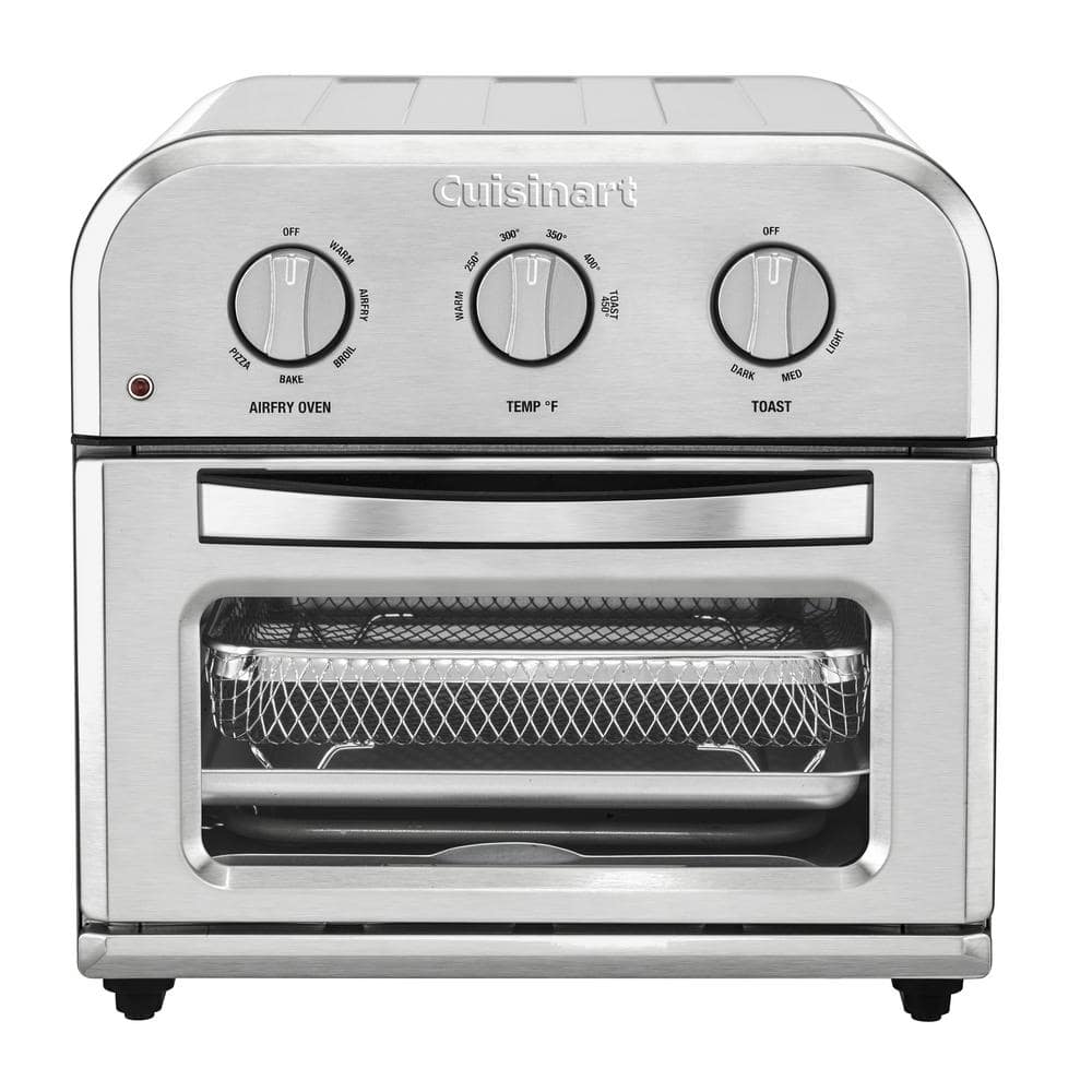 Cuisinart 1500-Watt Stainless Steel Compact Airfryer Toaster Oven TOA-26