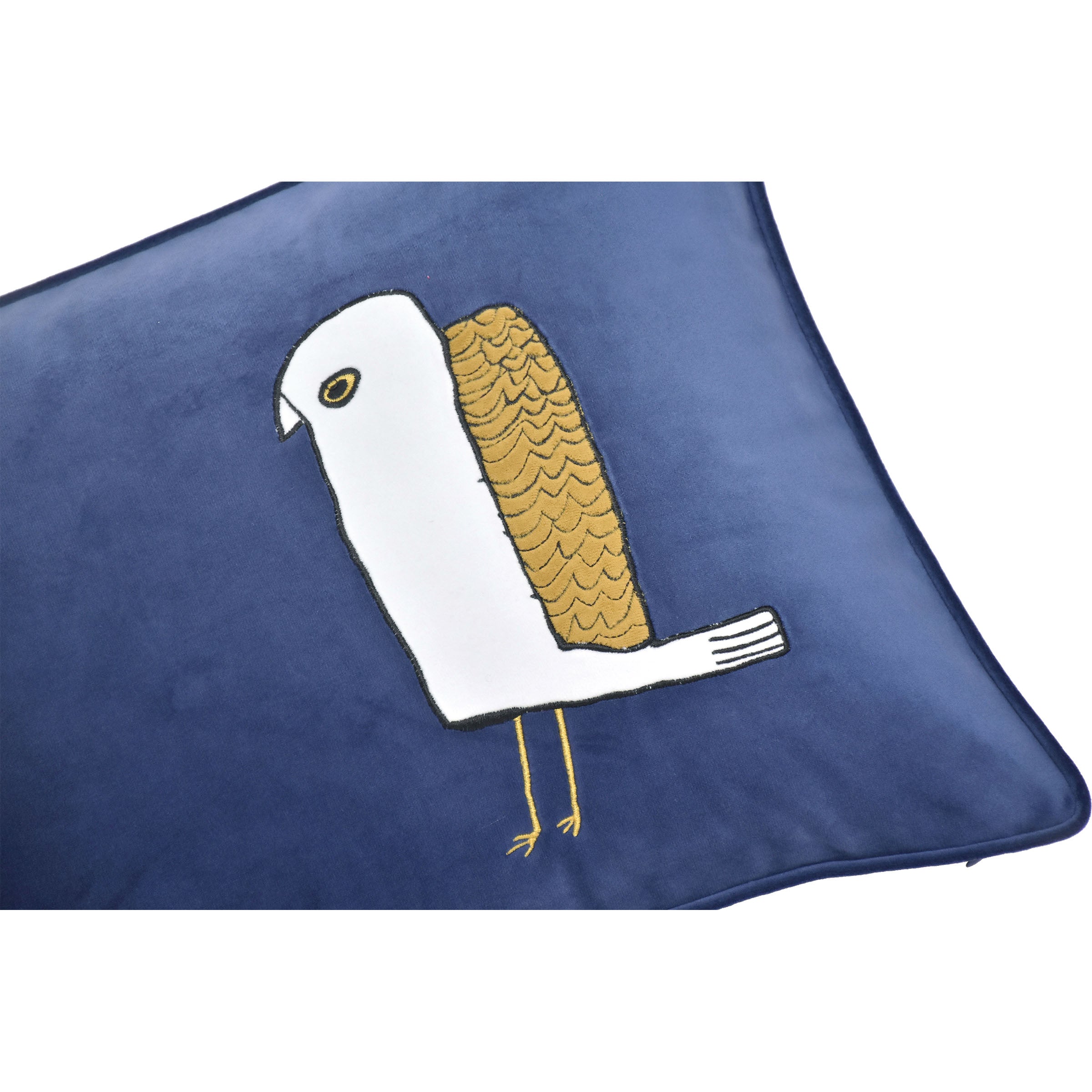 30X55 Cm Small Stone Bird Embroidered Cushion Ecc-035