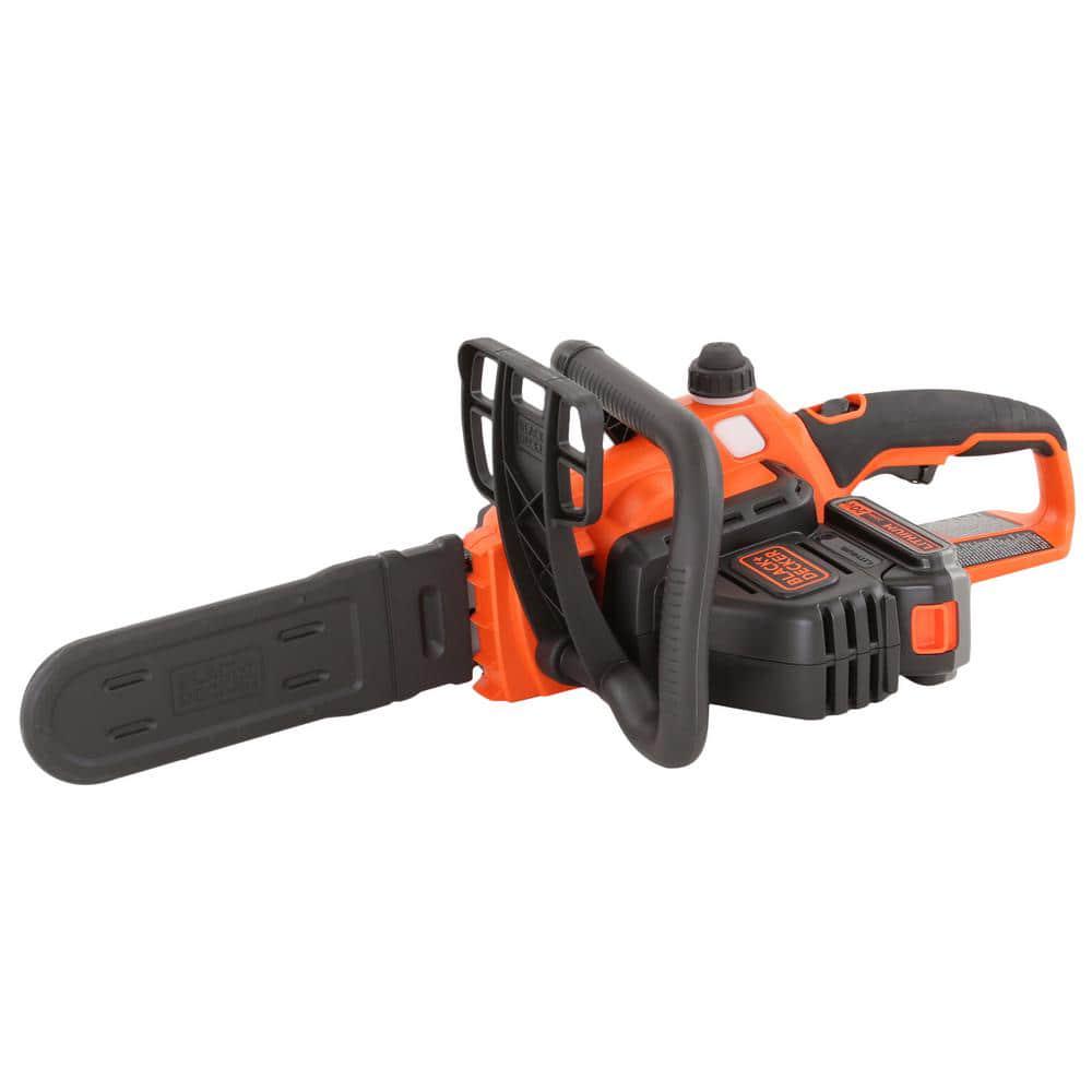 BLACKDECKER 20V MAX 10 in Battery Powered Chainsaw Kit with