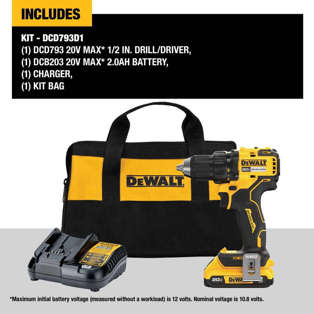 DEWALT 20V MAX* Brushless Cordless 1/2