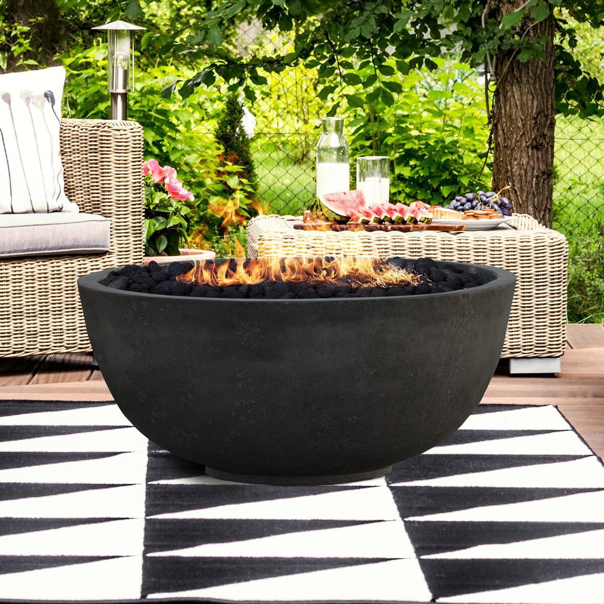 Lakeview Valley Bay 1 39-inch Natural Gas Fire Bowl