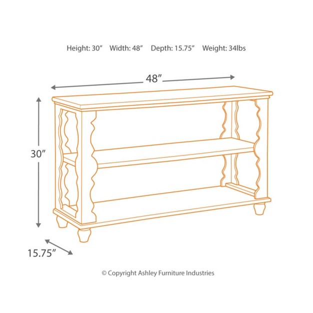 Alwyndale Sofa And Console Table Antique White brown Signature Design By Ashley