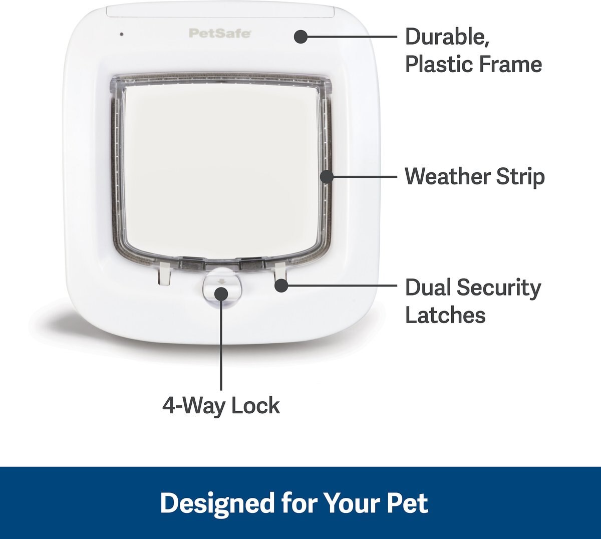 PetSafe 4-Way Locking Microchip Entry Cat Door